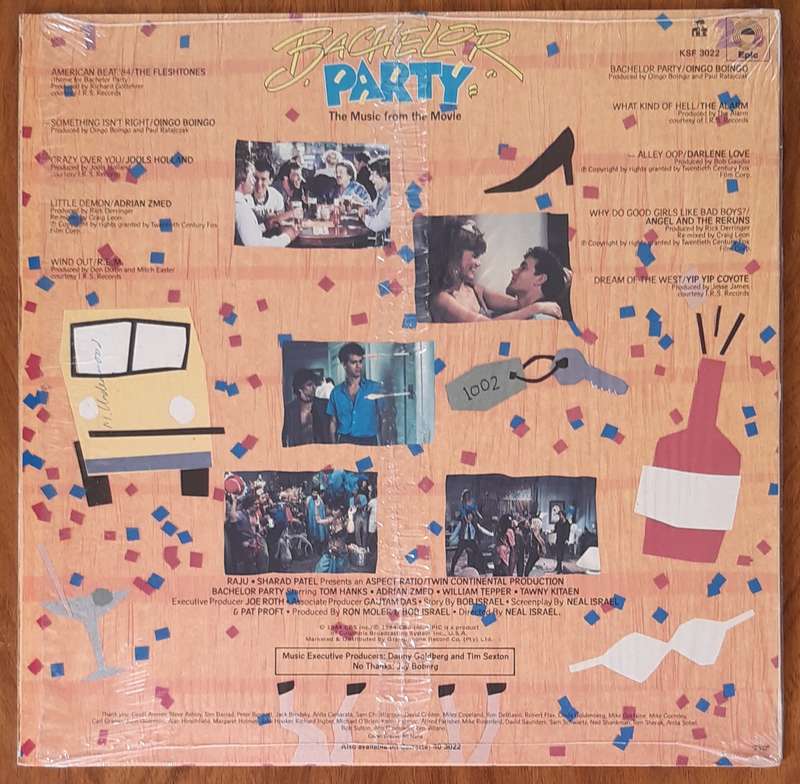 Bachelor Party - The Music from the Movie - Vintage Vinyl LP