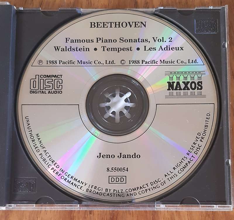 Beethoven Piano Sonatas. Jeno Jando on the Piano. CD