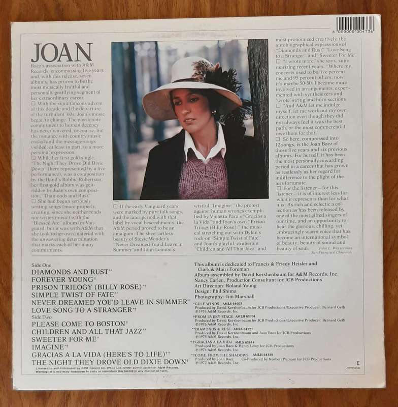 Joan Baez - The Best of - Vintage Vinyl LP
