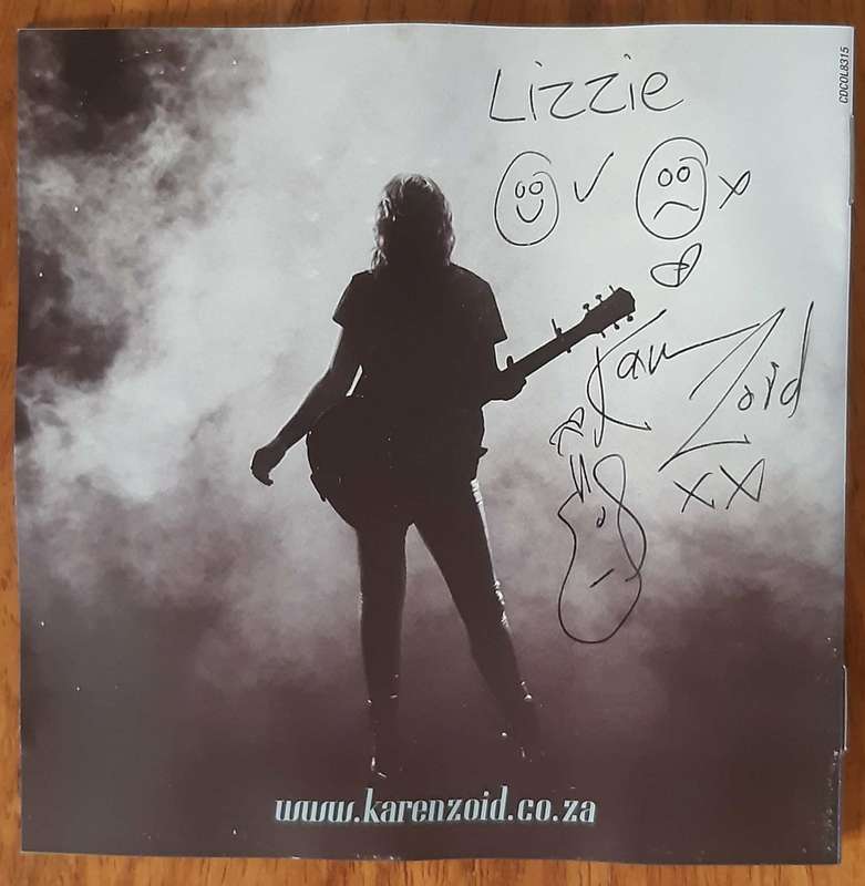 Karen Zoid - Karen Zoid - Cover signed by Karen Zoid - CD