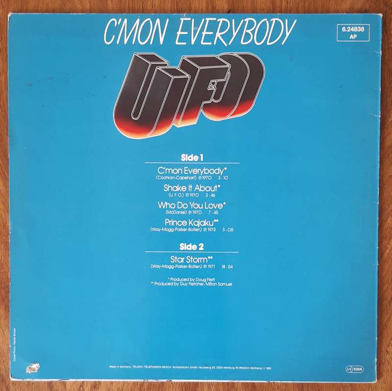 UFO - C'Mon Everybody - Vintage Vinyl LP