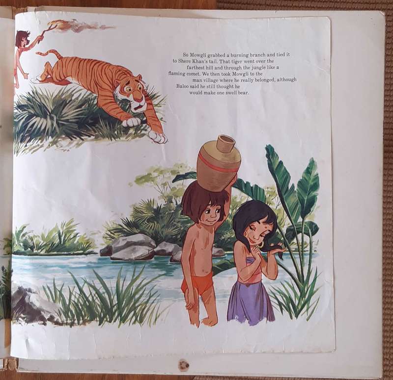 Walt Disney - The Jungle Book Vintage Vinyl LP - with illustrated magazine