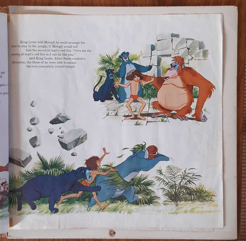 Walt Disney - The Jungle Book Vintage Vinyl LP - with illustrated magazine