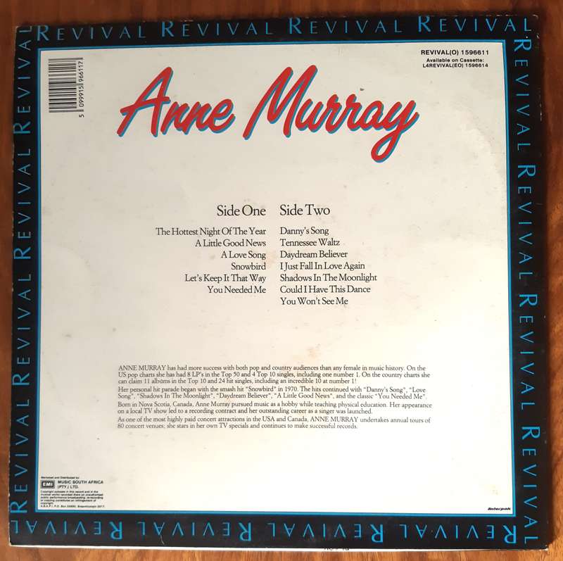 Anne Murray - Revival - Vintage Vinyl LP Record