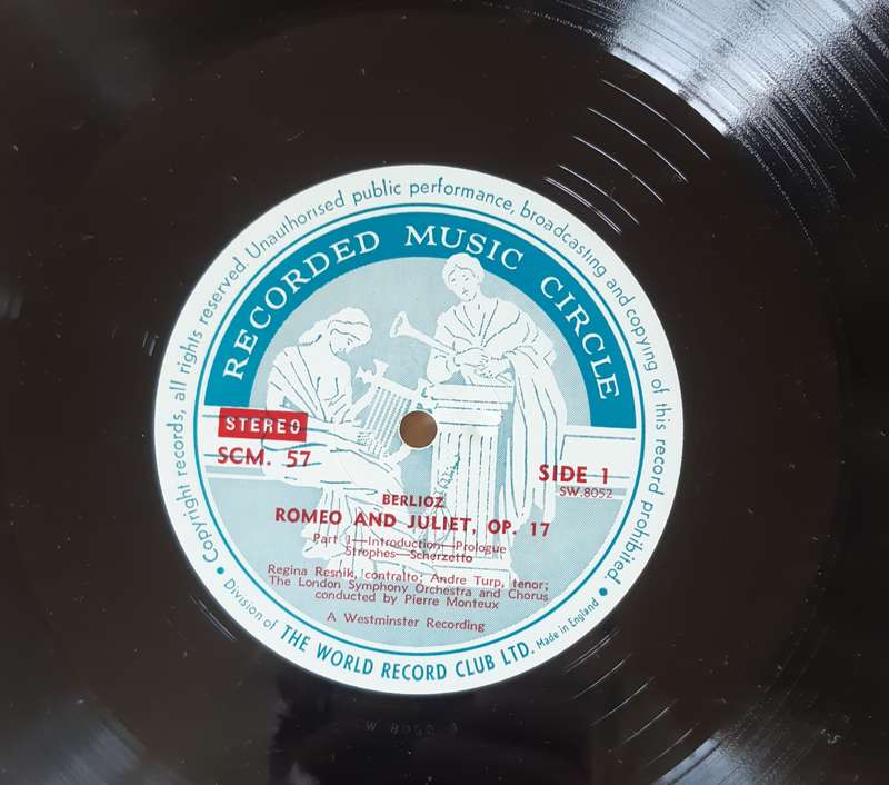 Berlioz Romeo and Juliet complete - double album - Vintage Vinyl LP Record