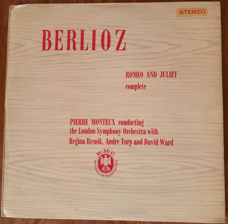 Berlioz Romeo and Juliet complete - double album - Vintage Vinyl LP Record