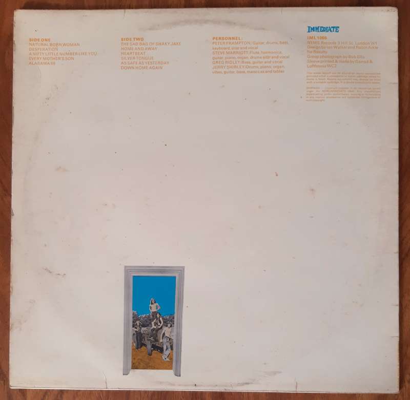 Humble Pie - Back Home Again - Vintage Vinyl LP Record