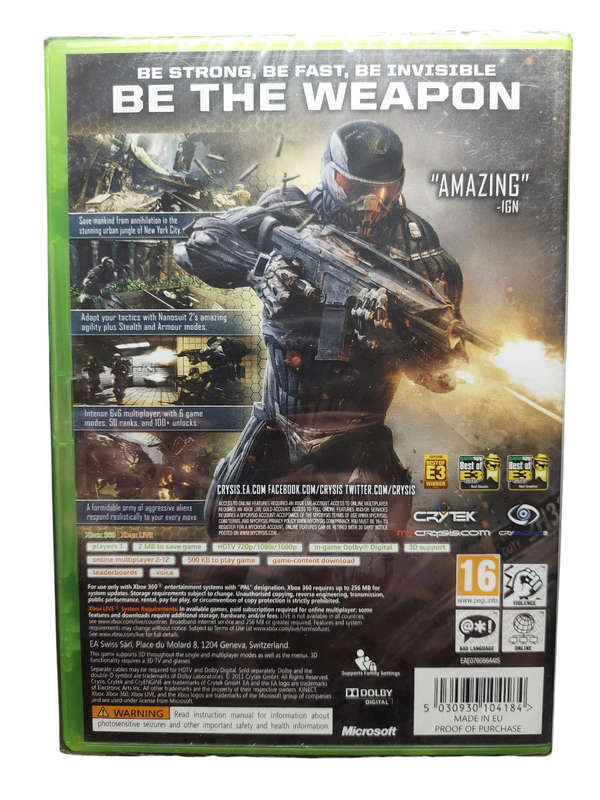 Crysis 2 New Sealed Xbox 360