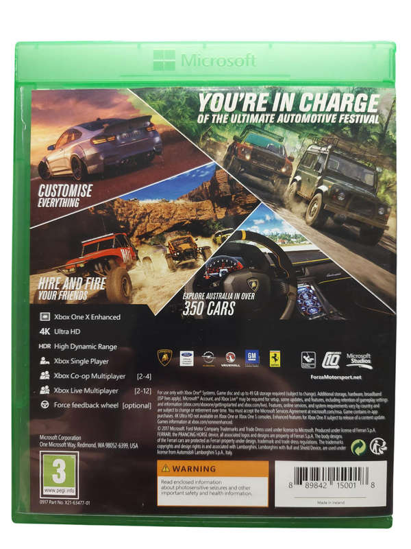 Forza Horizon 3 Xbox One XB1
