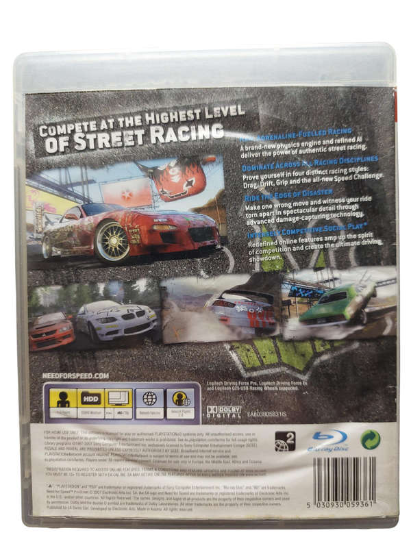 Need for Speed ProStreet PlayStation 3 PS3