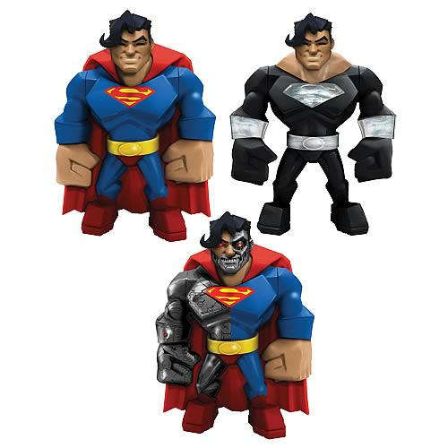 UNI FORMZ SUPERMAN FIGURES   ( SET OF 3 / SEALED )