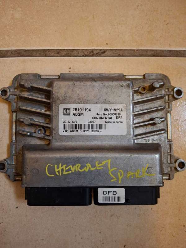 Chevrolet Spark computer box ECU