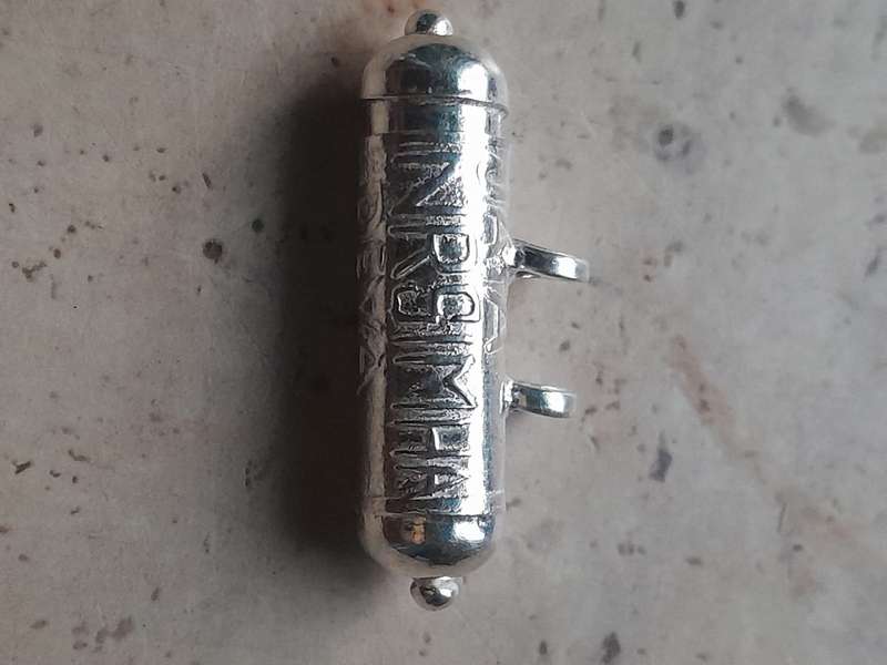 Silver Nrsimhadeva kavacha protective talisman