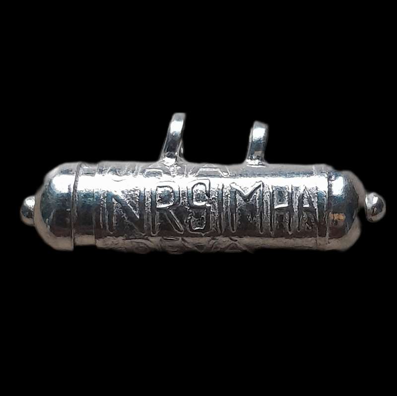 Silver Nrsimhadeva kavacha protective talisman