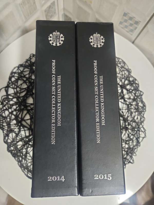 UK 2014 and 2015 collectors proof set