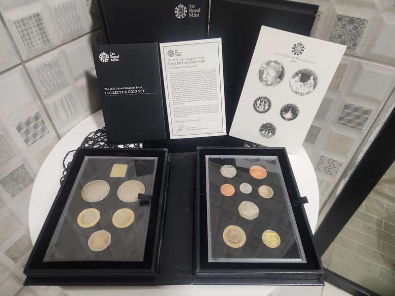 UK 2014 and 2015 collectors proof set