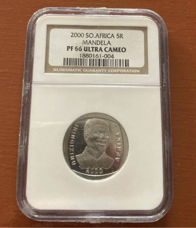NGC R5 Mandela coin