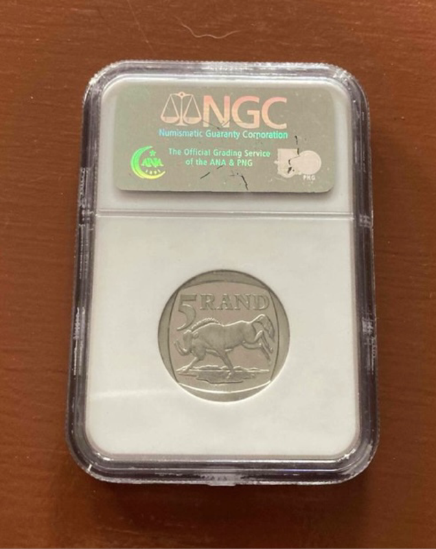 NGC R5 Mandela coin