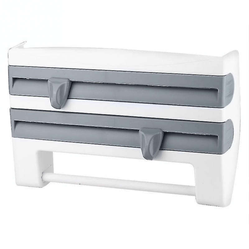 Wall Mount Paper Towel Holder and Foil Dispenser Storage Box