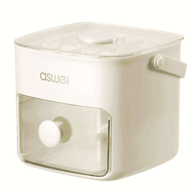 Ice Cube Maker with Storage Bin and Lid