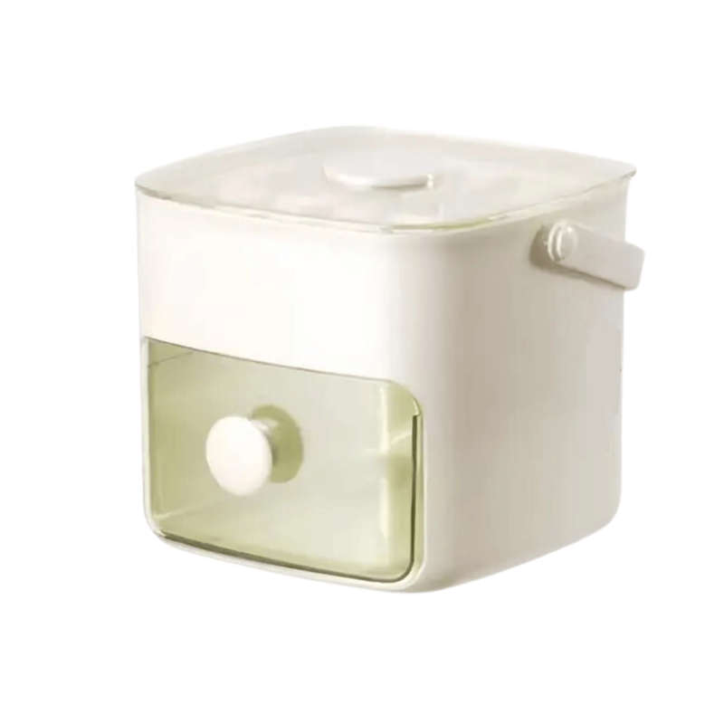 Ice Cube Maker with Storage Bin and Lid