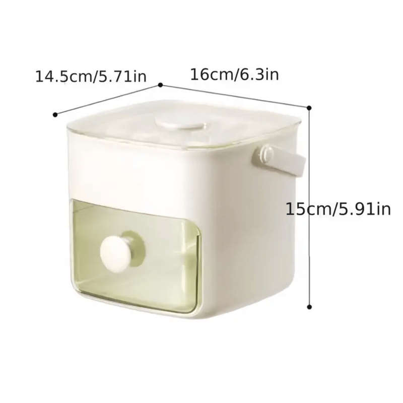 Ice Cube Maker with Storage Bin and Lid