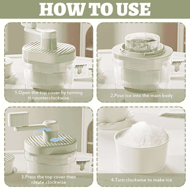 Manual Ice Crusher Slush Machine
