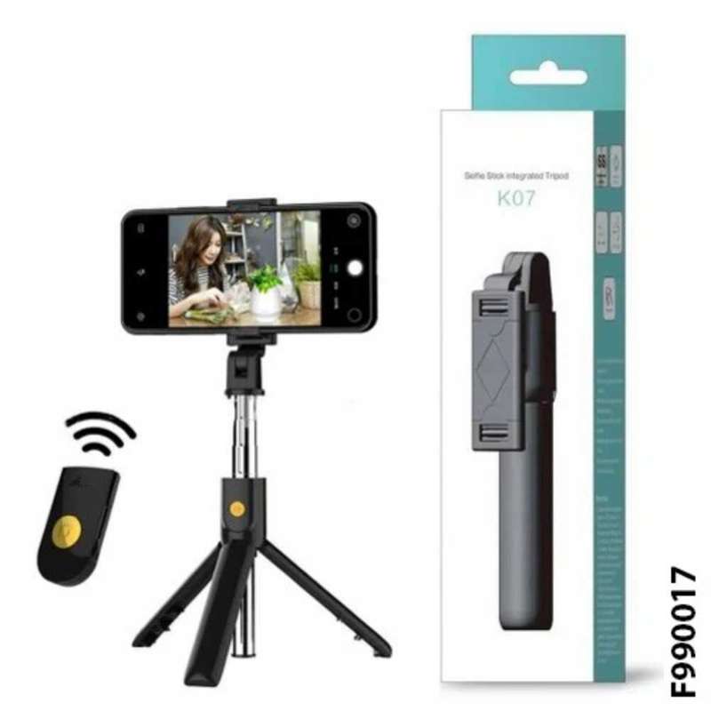 K07 Selfie Stick Integrated Tripod _White
