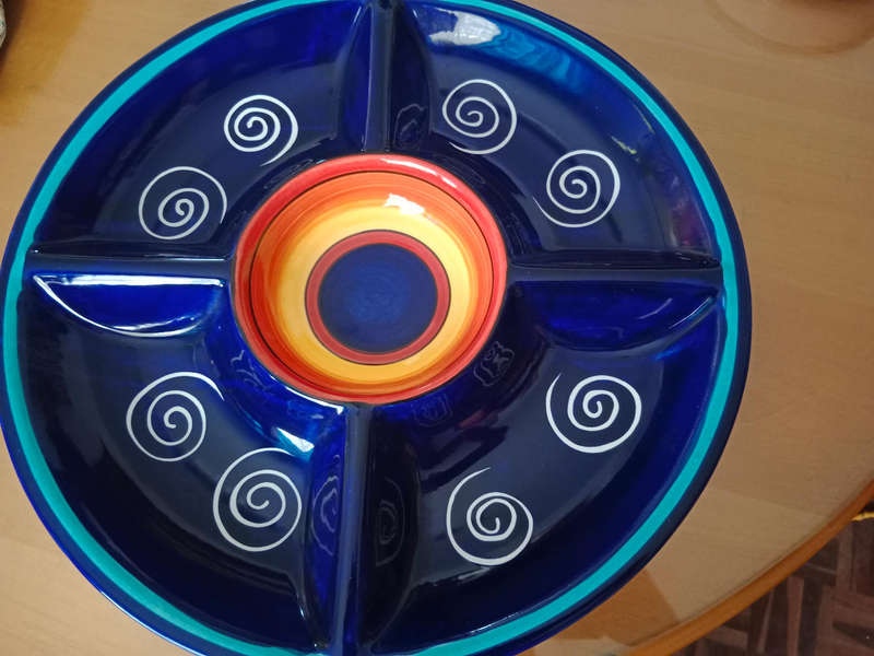Beautiful handpainted porcelain server plate