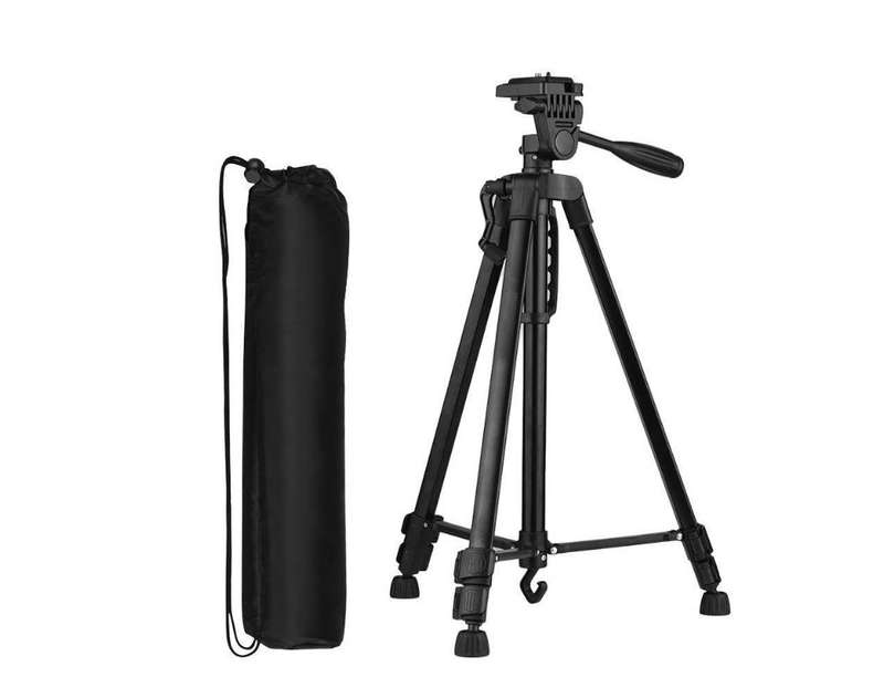 High Strength Aluminum Camera & Mobile Device Holder& Tripod Kit 3366 - BLACK