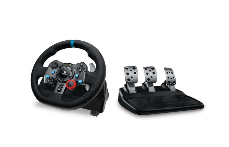 Logitech G29 Driving Force Racing Wheel,Floor Pedals,Force Feedback, PS, PC