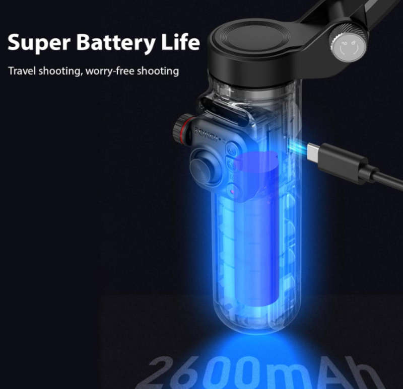 Handheld 3-Axis Gimbal Stabilizer for Phone Vlog Gimbal -shake with Detachable Remote Control