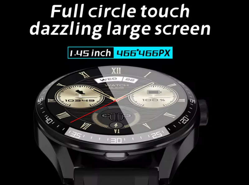Gt5 Buds 1.45 Inch Smart Watch With Headphones Ip67 Waterproof Sports Call 2 in 1.