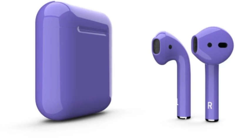 i12 TWS Wireless Bluetooth Ear Pods with Charging Box-DEEP PURPLE