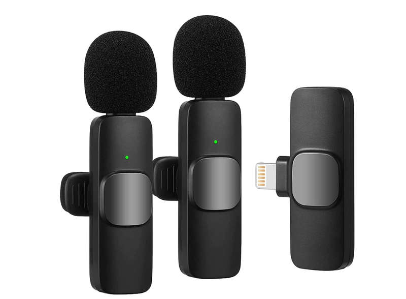 K9 Wireless Microphone for iPhone - 2 x Mini iOS Microphones