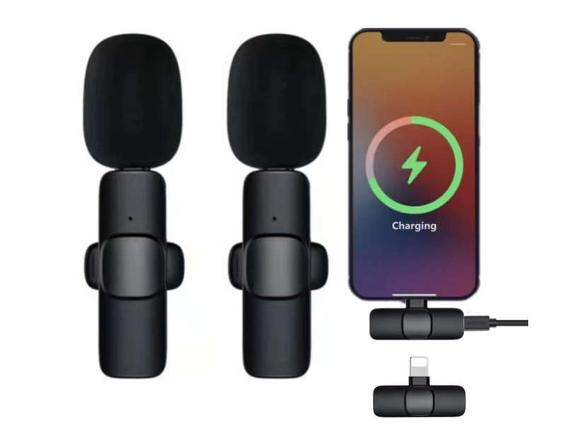 K9 Wireless Microphone for iPhone - 2 x Mini iOS Microphones