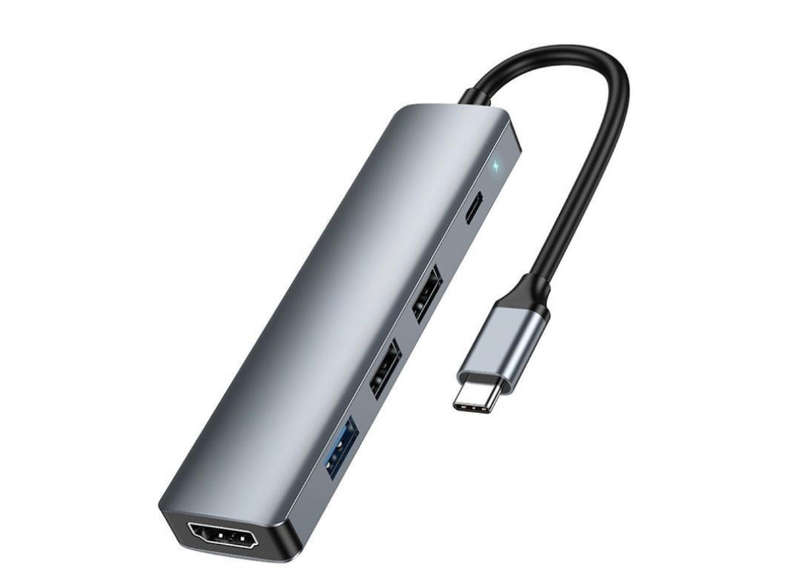5-in-1 USB-C Multifunction Portable Adapter PD 100W 4K Ultra HD