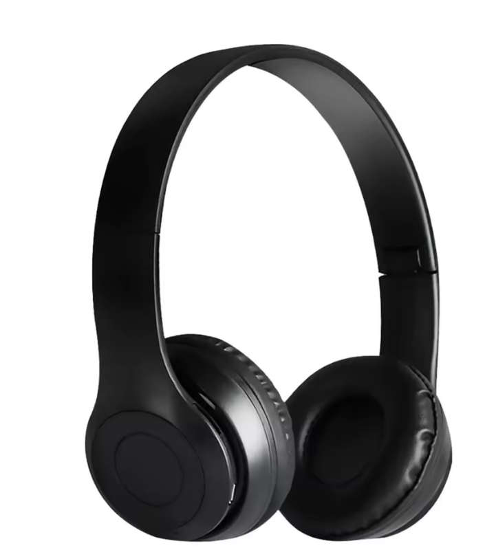 P47 Wireless Over-Ear Headset Noise Cancelling Bluetooth Compatible 5.0-Black