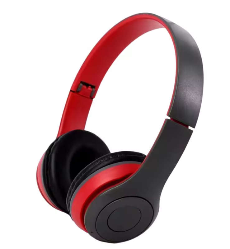 P47 Wireless Over-Ear Headset Noise Cancelling Bluetooth Compatible 5.0-RED