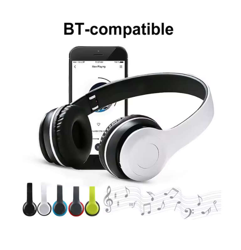 P47 Wireless Over-Ear Headset Noise Cancelling Bluetooth Compatible 5.0-RED