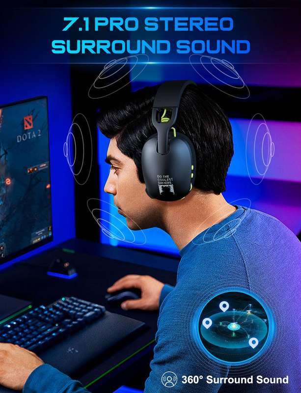 ONIKUMA B2 Headset Headworn Bluetooth 2.4g Wireless Wired Three Mode Lightweight\