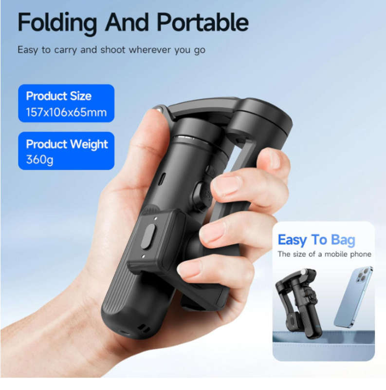 Handheld 3-Axis Gimbal Stabilizer for Phone Vlog Gimbal -shake with Detachable Remote Control
