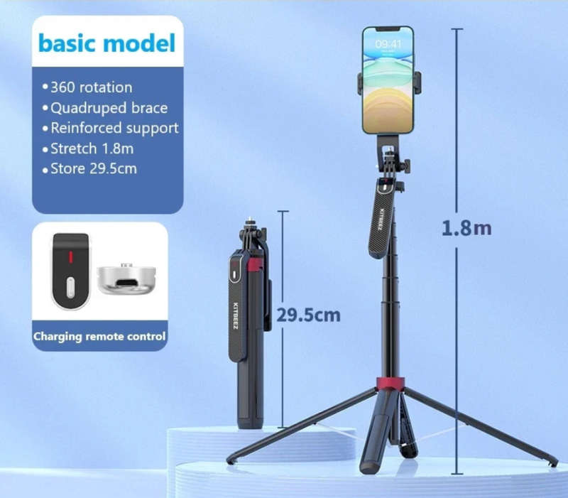P185 Selfie Stick Tripod
