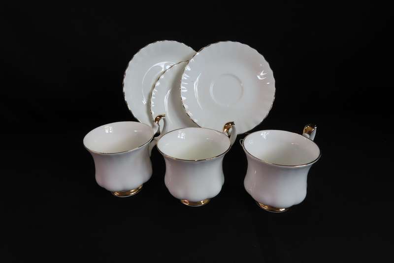Royal Albert Val D'or Coffee Duo's x 3