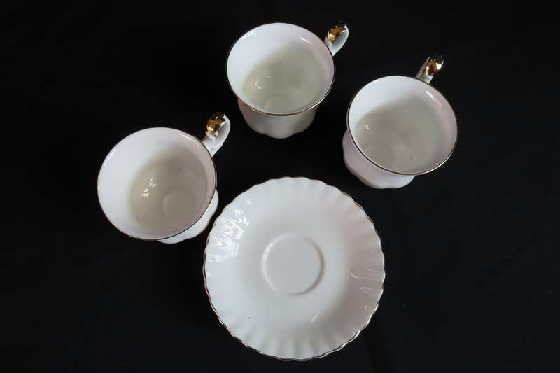 Royal Albert Val D'or Coffee Duo's x 3