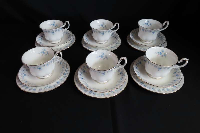 Royal Albert Memory Lane 6 x Tea Trio's. (18 Piece)