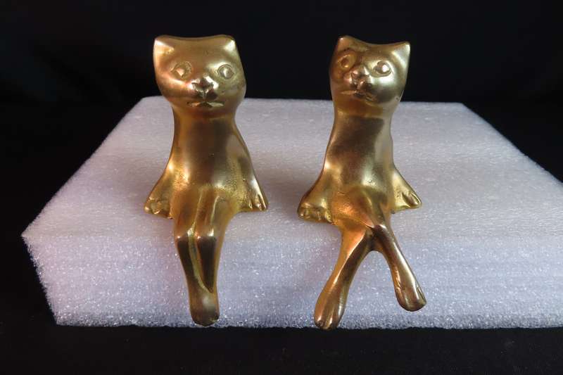 Brass Cat Ornaments