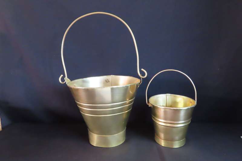 Brass Buckets x 2