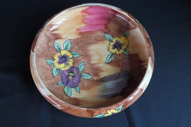 H&K Tunstall Hand Painted "Viola" Fruit Bowl