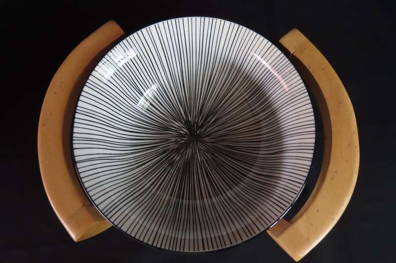 Bowl On Stand "Rosee Blanche"